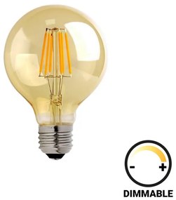 LED крушка G95 - 342-000072 цвят кехлибар