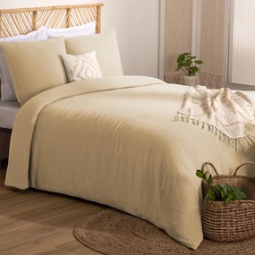 Спално бельо atmosphera Origines, 240x220 cm, Памук с ефект лен - Праскова