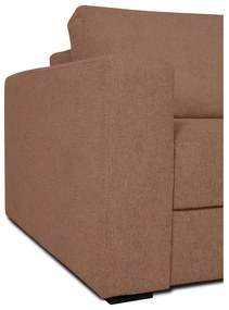 Кафяв разтегателен диван 238 cm Resmo - Scandic