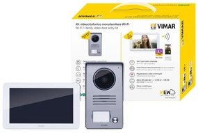 VIMAR K40945 Еднофамилен видеодомофонен комплект Wi-Fi 7'' hands-free touch screen LCD дисплей, О.М.