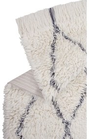 Кремав ръчно изработен вълнен килим подходящ за пране 80x140 cm Berber Soul – Lorena Canals