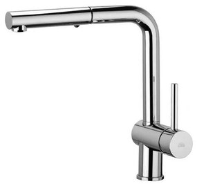 Paffoni - Кухненски смесител LIGHT с изтеглящ се душ 29,2 cm лъскав хром
