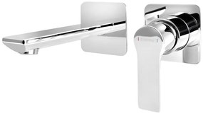 Вградена батерия за мивка в лъскаво-сребрист цвят (1 изход) Pax – Sapho