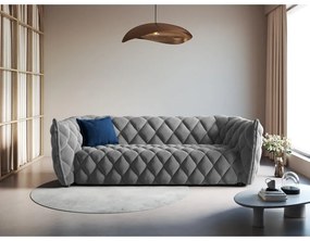 Светлосив диван с кадифена повърхност Flandrin - Interieurs 86