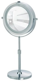 Козметично огледало със светлина/увеличително (5x) ø 13,5 cm Lumi – Wenko