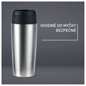 Чаша за път в сребрист цвят 360 ml – Tefal