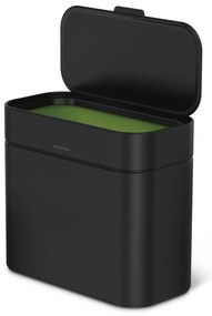 Матово черен контейнер за компостируеми отпадъци 4 л - simplehuman