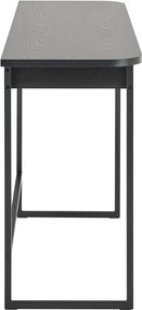 Черна конзолна маса от декор от ясен 40x140 cm Darlington – Actona