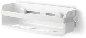 Бял самоносещ рафт за баня, изработен от рециклирана пластмаса Flex Adhesive - Umbra