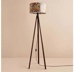 Подова лампа AYD 1xE27/40W/230V кафява/пъстроцветна