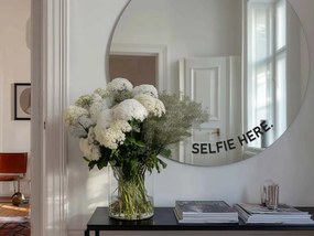 Стикер za огледало S49 – SELFIE HERE. (round)