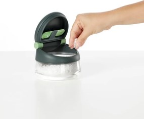 Съд за сол/захар Lekue 1009488, Ø12.4x10.1 см, Боросиликатно стъкло, Мерителна лъжичка, От +4°C до +80°C, Черен