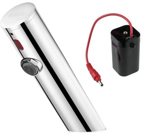 Deante BQR_P28R - Безконтактен смесител за мивка SENSE 4xAA полиран стомана