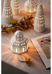 Бял керамичен коледен свещник Lighthouse, ø 12 cm Urbania Lighthouse Glassalen - Kähler Design