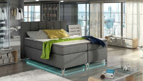 Тапицирано легло Basel Led-Gkri Skouro-140 x 200