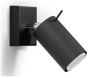 Черен прожектор 8x10 cm Etna – Sollux