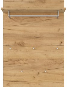 Панел за закачалки в дъбов декор в естествен цвят Aledo - Germania