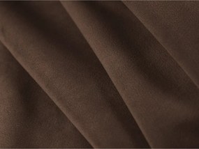 Кафяво двойно легло 200x200 cm тапицирано с място за съхранение с включена подматрачна рамка Mount – Micadoni