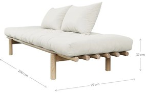 Кафяво-бежов диван 200 cm Pace - Karup Design