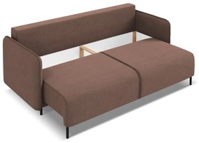 Розов разтегателен диван с място за съхранение 226 cm Luana – Makamii