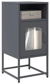 853412 vidaXL Нощно шкафче Антрацит 36x39x78 cm Студено валцувана стомана