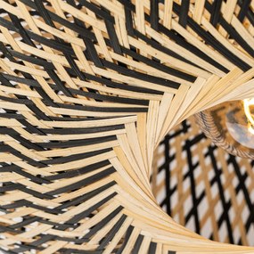 Ориенталски таванен аплик черен бамбук 50 см - Ostrava