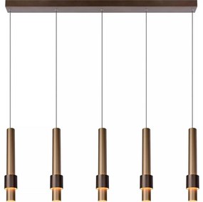 Lucide 24402/30/96 -LED Димируем пендел MARGARY 5xLED/4,2W/230V месинг
