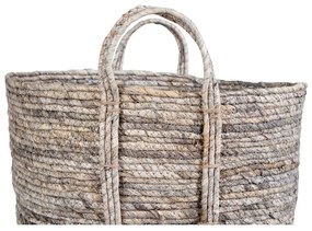 Сива кошница за съхранение, изработена от царевични листа Udine - House Nordic