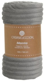 Сиво одеяло от микроплюш 130x160 cm Fur Velvet – Casa Selección