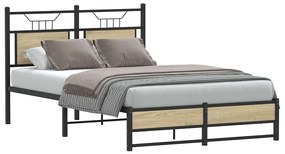 4106960 vidaXL Рамка за легло без матрак сонома дъб 120x200 см инженерно дърво