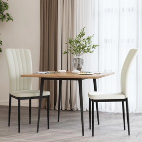 Sonata H Трапезни столове, 2 бр, кремави, кадифе
