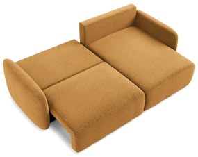 Оранжев разтегателен ъглов диван с място за съхранение (десен ъгъл) Kalena – Makamii