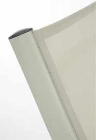 Кафяво-сив градински шезлонг метален Taylor – Bizzotto