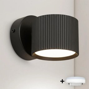 BRILAGI - LED RGB стенен точков аплик STRIPY с димер 1xGX53/14W/230V Wi-Fi Tuya черен