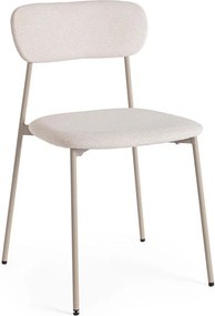 Кафяво-сив тапициран трапезен стол Inka – Yes Everyday