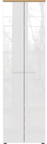 Дъбов гардероб в бял\естествен цвят 60x198 cm Aledo - Germania