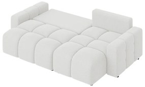 Бял разтегателен ъглов диван (променлив) Luki – Ropez
