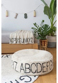 Кремав детски пуф ABC – Lorena Canals