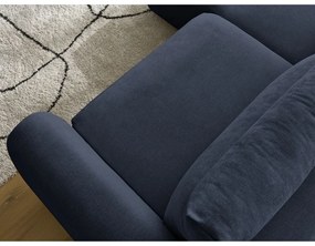 Тъмносин ъглов диван Aden – Bobochic Paris