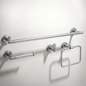 Комплект аксесоари за баня GRID Brush Nickel 4 части