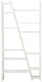 Бял шкаф за книги 97x195 cm Delta - TemaHome
