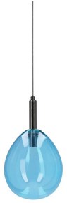 Синьо LED висящо осветително тяло със стъклен абажур Lukka – Candellux Lighting
