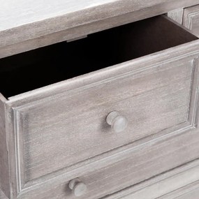 Скрин atmosphera Charm, 5 чекмеджета, MDF, 73x35x81 cm - Сив