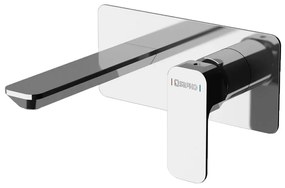 Вградена батерия за мивка в лъскаво-сребрист цвят (1 изход) Spy – Sapho