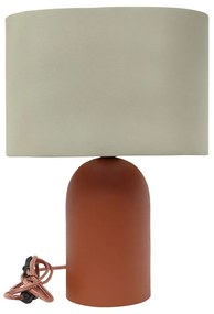 Кафяво-бежова настолна лампа (височина 41,5 cm) – Antic Line