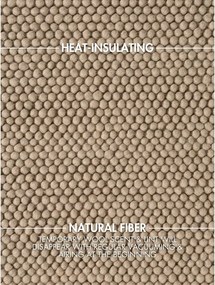 Ръчно изработен вълнен кръгъл килим в естествен цвят ø 200 cm Richmond Diana – Ted Baker