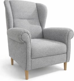 Светлосиво кресло крило Swan – Ropez