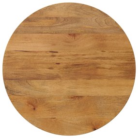370078 vidaXL Плот за маса Ø 80x2,5 см кръгло масивно дърво манго