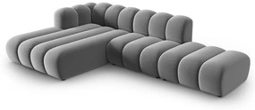 Светлосив ъглов диван (ляв ъгъл) Lupine – Micadoni Home