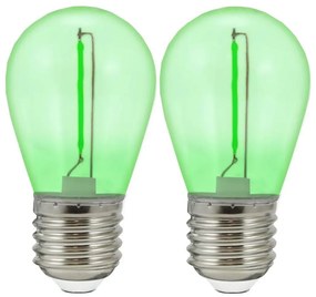 К-кт 2бр. LED крушки PARTY E27/0,3W/36V зелен